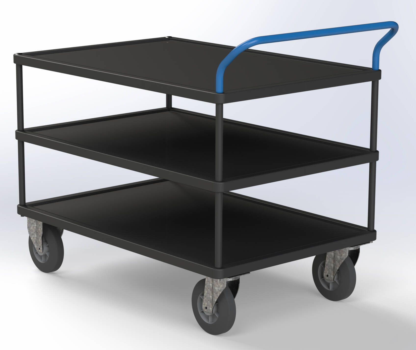 Servante plateaux tôles capacité 300 kg - 3