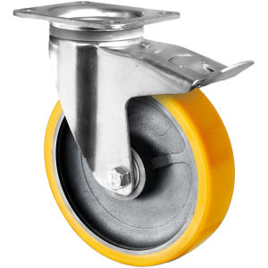 Roulette pivotante, pivotante à frein et fixe pour charges supérieures - 250 x 50