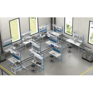 Poste de travail modulable - Poste de travail + plateau RESITOP