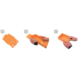 Bac à bec à monter - 380 x 295 x 105