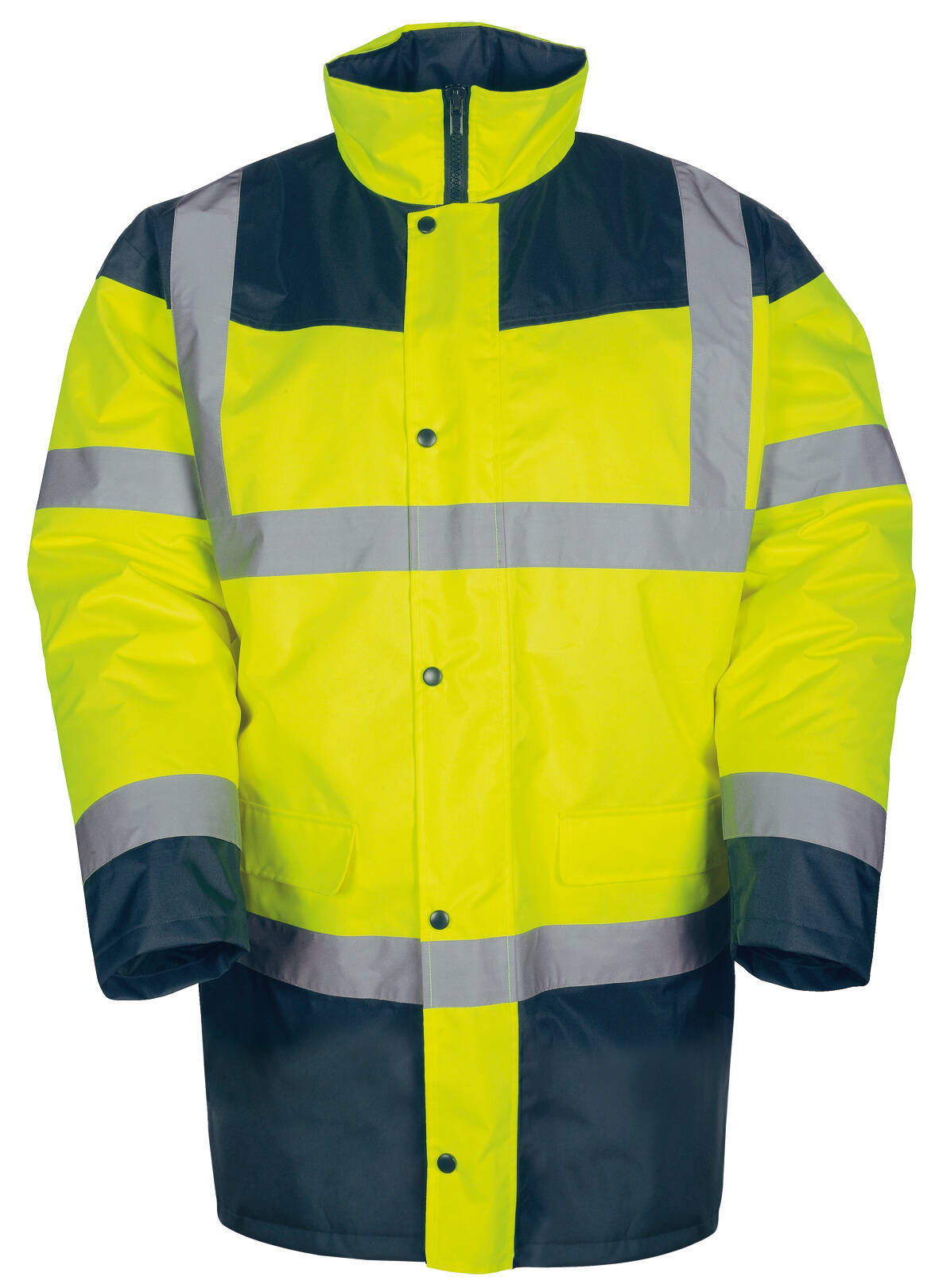 Parka haute visibilité - Bleu/Jaune