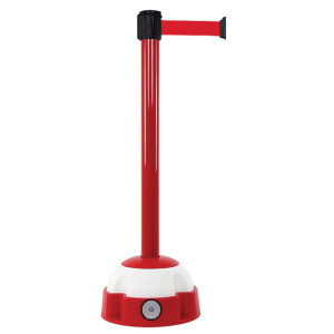 Poteau sur socle balise - rouge