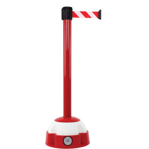 Poteau sur socle balise - rouge