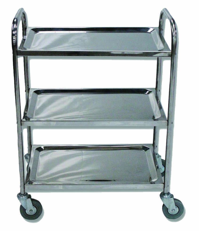 Desserte plateaux inox 304 - 3