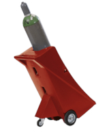 Chariot pour bouteille de gaz en polyéthylène - Dim. : L 495 x P 800 x H 1110 mm - avec roue de support