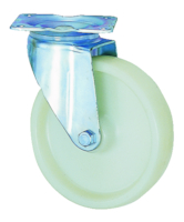 Roue polypropylène Blanc pour charge moyenne.