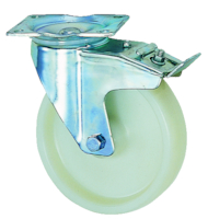 Roue polyproplylène Blanc pour charge moyenne.