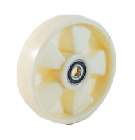 Roue directrice nylon pour transpalettes manuels - Charge 600 kg - Côte sur roulement 54 mm