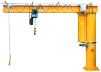 Potence à rotation totale force : 2000 kg - portée : 3000 mm - Hauteur sous fer : 3000 mm