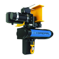 Palan électrique à chaîne sur chariot direction électrique CHVVXM - 1Am - 2 brins - Capacité : 2500 kg - Levée : 4 m / 1 mn