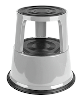 Tabouret Marchepied métallique charge 150 kg hauteur 405 mm coloris gris clair