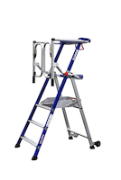 Plateforme individuelle roulante à hauteur télescopique - 6 à 9 marches - Hauteur de travail 4,30 m