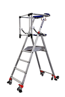 Plateforme individuelle à hauteur fixe ultra-mobile - 4 marches - Hauteur de travail 2,95 m