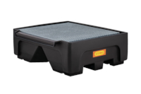 OPTION : Bac extension de rétention pour 1 cubitainer avec caillebotis acier volume de rétention 500 litres