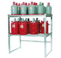 OPTION : Etagère empilable - charge 500 kg (Attention sur le visuel, il y a 2 étagères empilées)