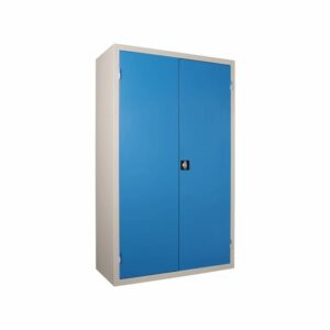 Armoire portes battantes 4 tablettes corps monobloc